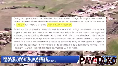 New Mexico audit finds 'unprecedented' fraud, waste and abuse in Cuba village finances